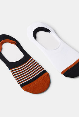 2 pack socks, Orange/White, hi-res